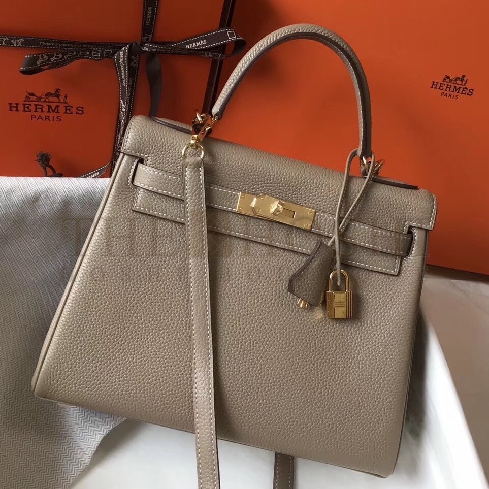 H**me5 Grey Clemence Kelly 28cm Bag Master Quality