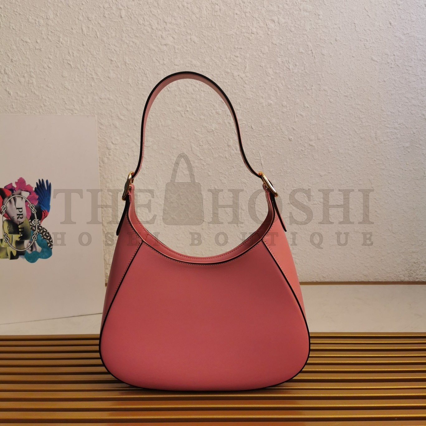 Pra*a Shoulder Bag in Pink Leather Master Quality