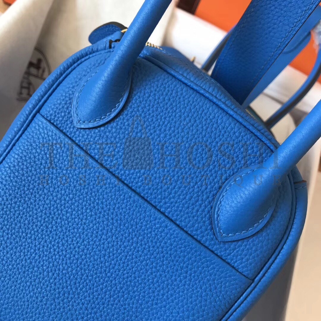 H**me5 Blue Zanzibar Lindy 26cm Clemence Handmade Bag Master Quality