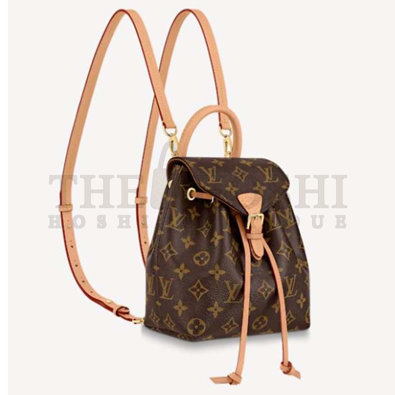 L0vis Vvtt0n LV Women Montsouris BB Backpack Monogram Canvas Cowhide Leather Master Quality