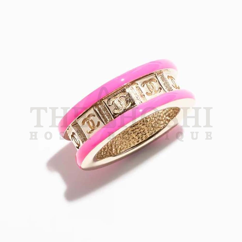 Ch**el Women Ring in Metal-Pink Master Quality