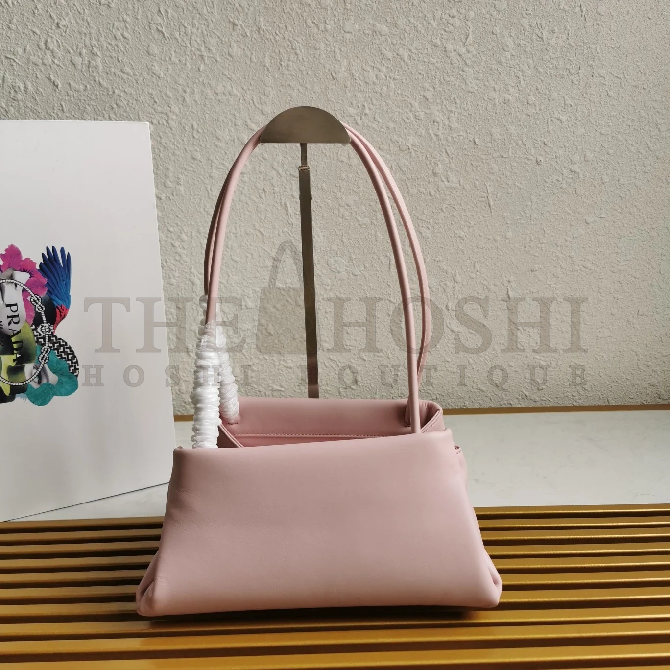 Pra*a S*pernova Small Shoulder Bag In Pink Calfskin Master Quality