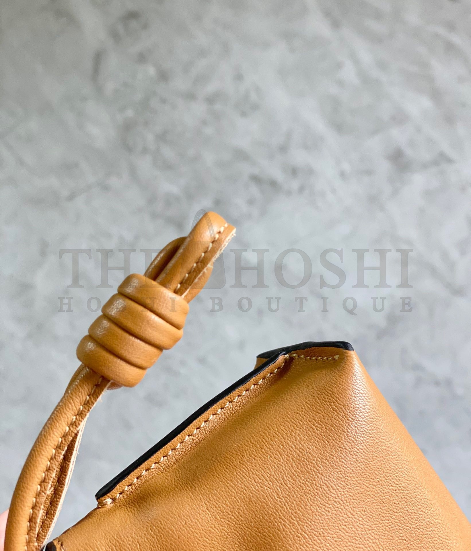 L0ew* Flamenco Nano Clutch In Brown Nappa Leather Master Quality