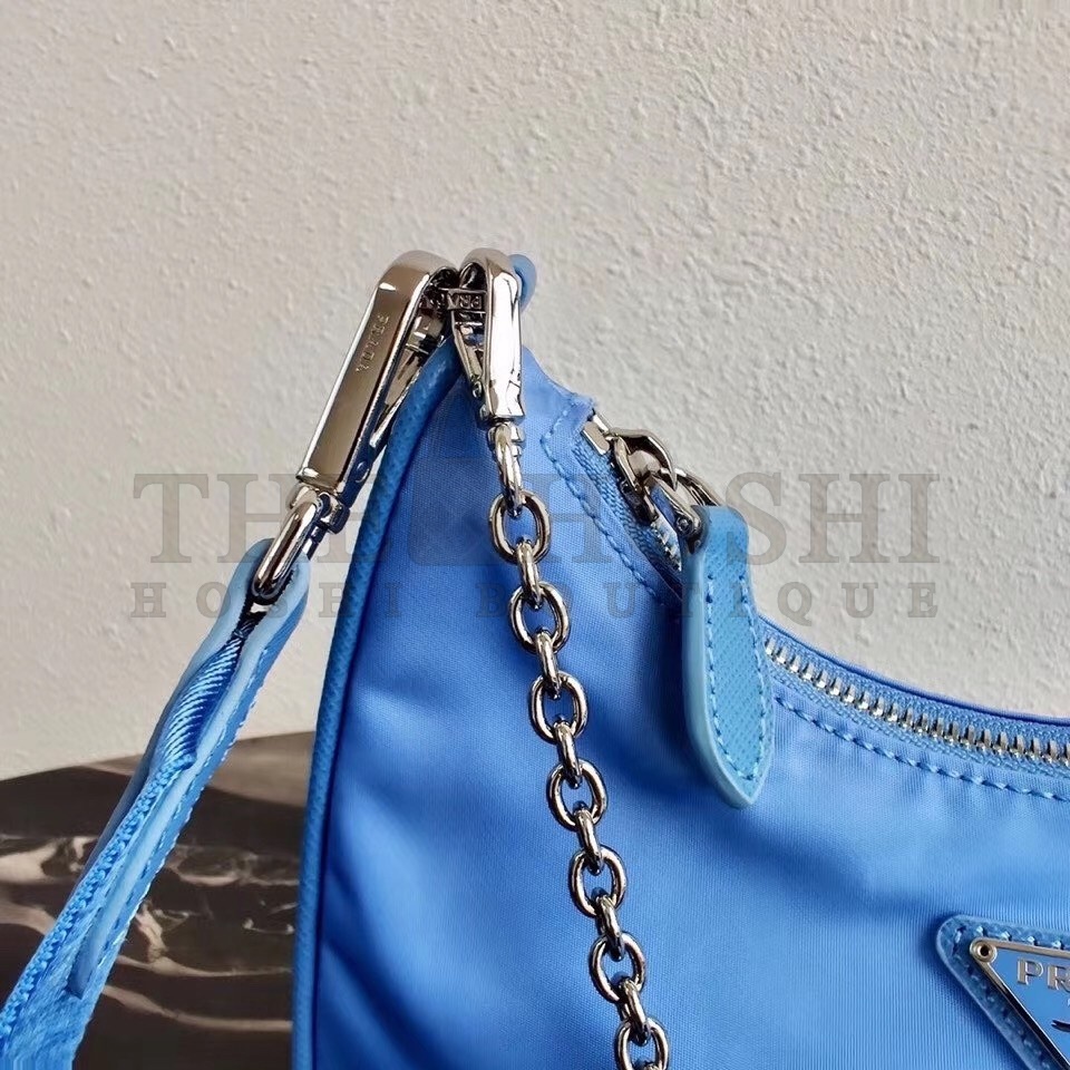 Pra*a Periwinkle Blue Nylon Re-Edition 2005 Shoulder Bag Master Quality