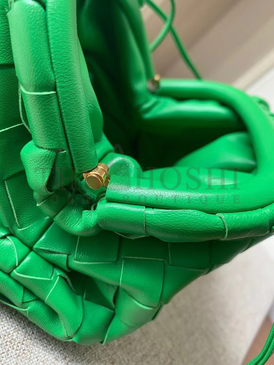 B0tt*ga Ven*ta Mini Pouch In Green Intrecciato Lambskin Master Quality