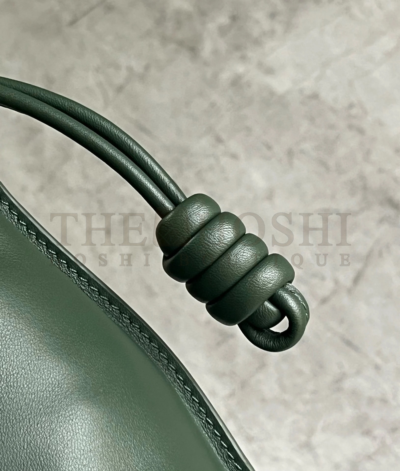 L0ew* Flamenco Clutch Bag in Bottle Green Nappa Calfskin Master Quality