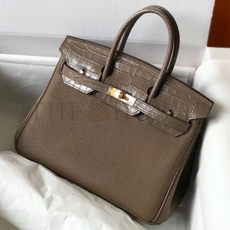 H**me5 Touch Birkin 25cm Limited Edition Taupe Bag Master Quality