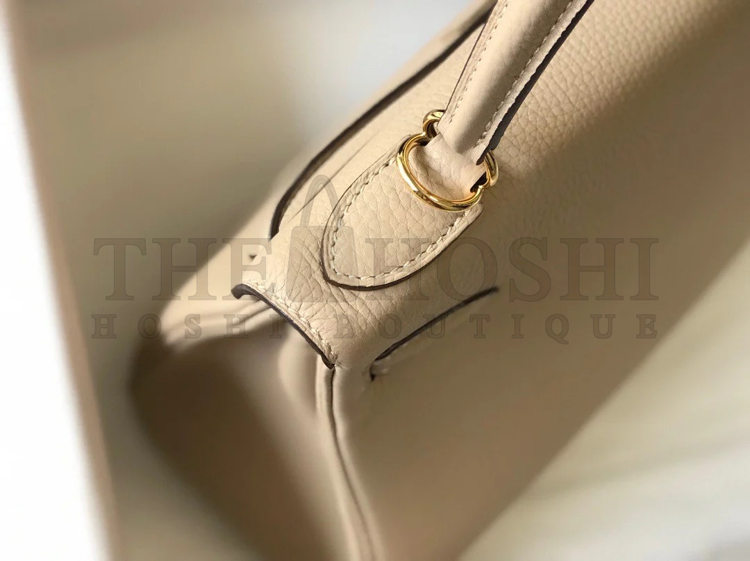H**me5 Kelly 32cm Retourne Bag in Trench Clemence Leather GHW Master Quality