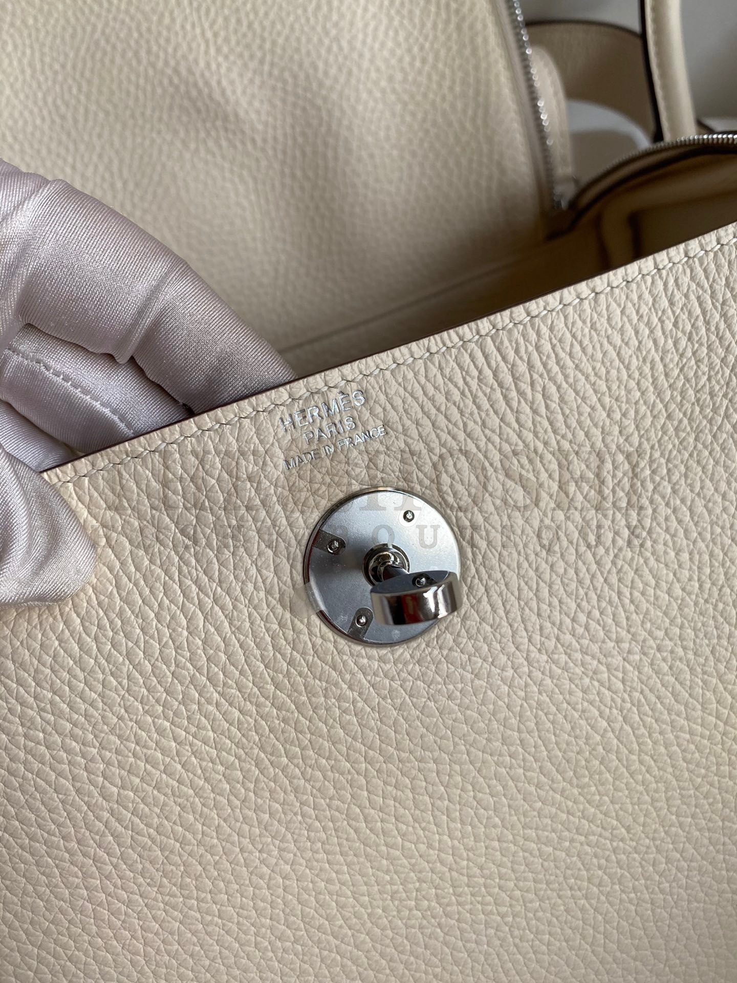 H**me5 Lindy 26 Handmade Bag In Nata Clemence Leather Master Quality