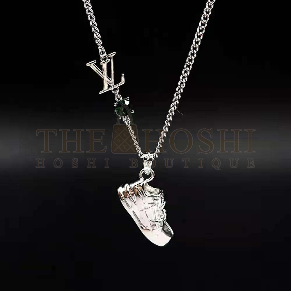 L0vis Vvtt0n Unisex LV Trainer Strass Necklace-Green Master Quality
