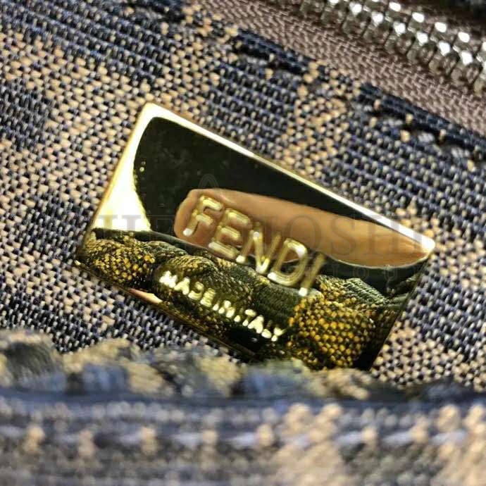 F**di Women Peekaboo Iconic Mini Jacquard Fabric Interlace Bag FF Master Quality