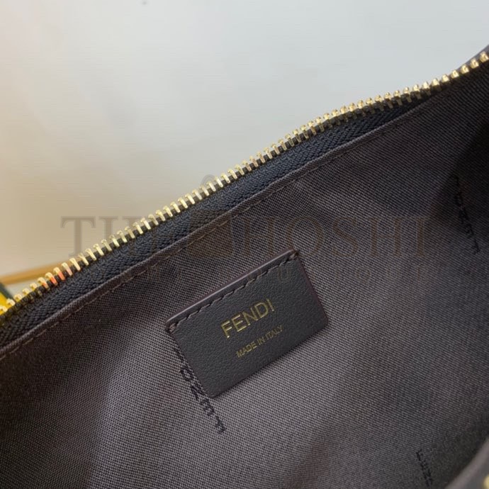 F**di Women F**digraphy Small Black Leather Bag-Black  size:24.5 cm Master Quality