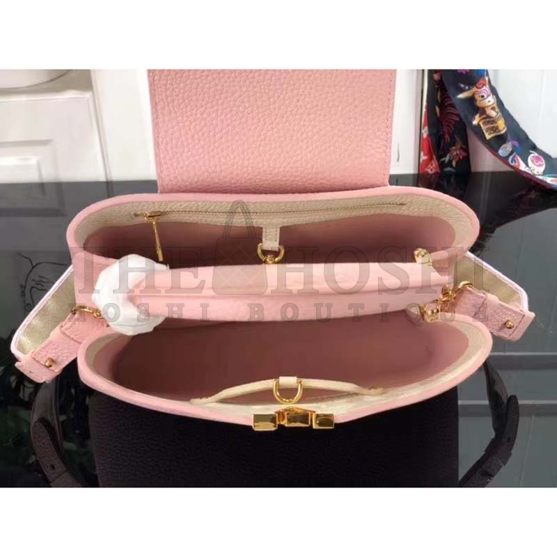 L0vis Vvtt0n LV Women Capucines BB Handbag Rose Jasmin Taurillon Leather Master Quality