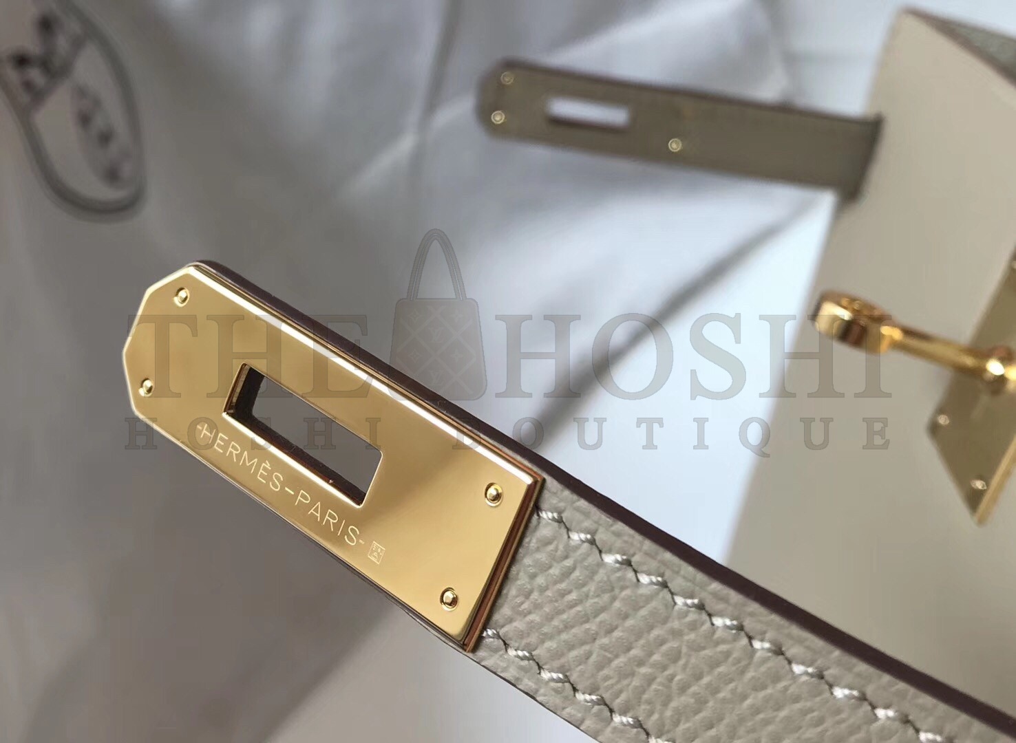 H**me5 Kelly 28cm Sellier Bag In Tourterelle Epsom Leather Master Quality