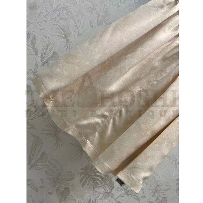 L0vis Vvtt0n LV Women Drawstring Scuba Dress Pinkish Beige Regular Fit 1AFCI8 Master Quality