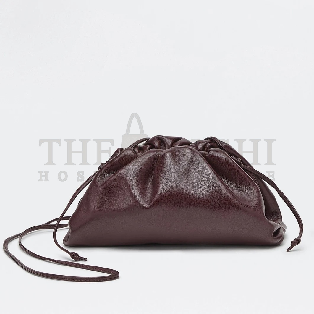 B0tt*ga Ven*ta Mini Pouch with Strap in Grape Calfskin Master Quality