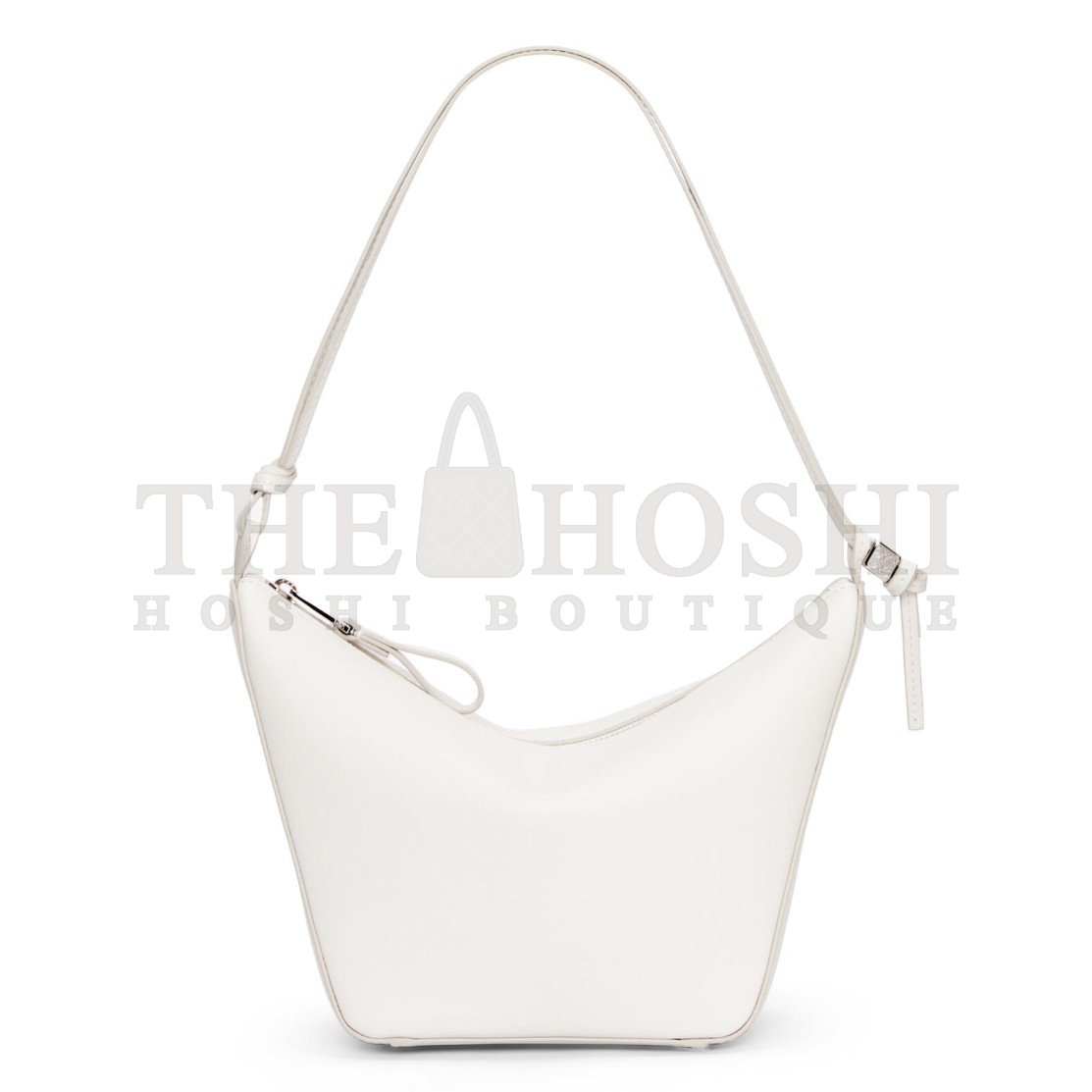 L0ew* Mini Hammock Hobo Bag in White Calfskin Master Quality