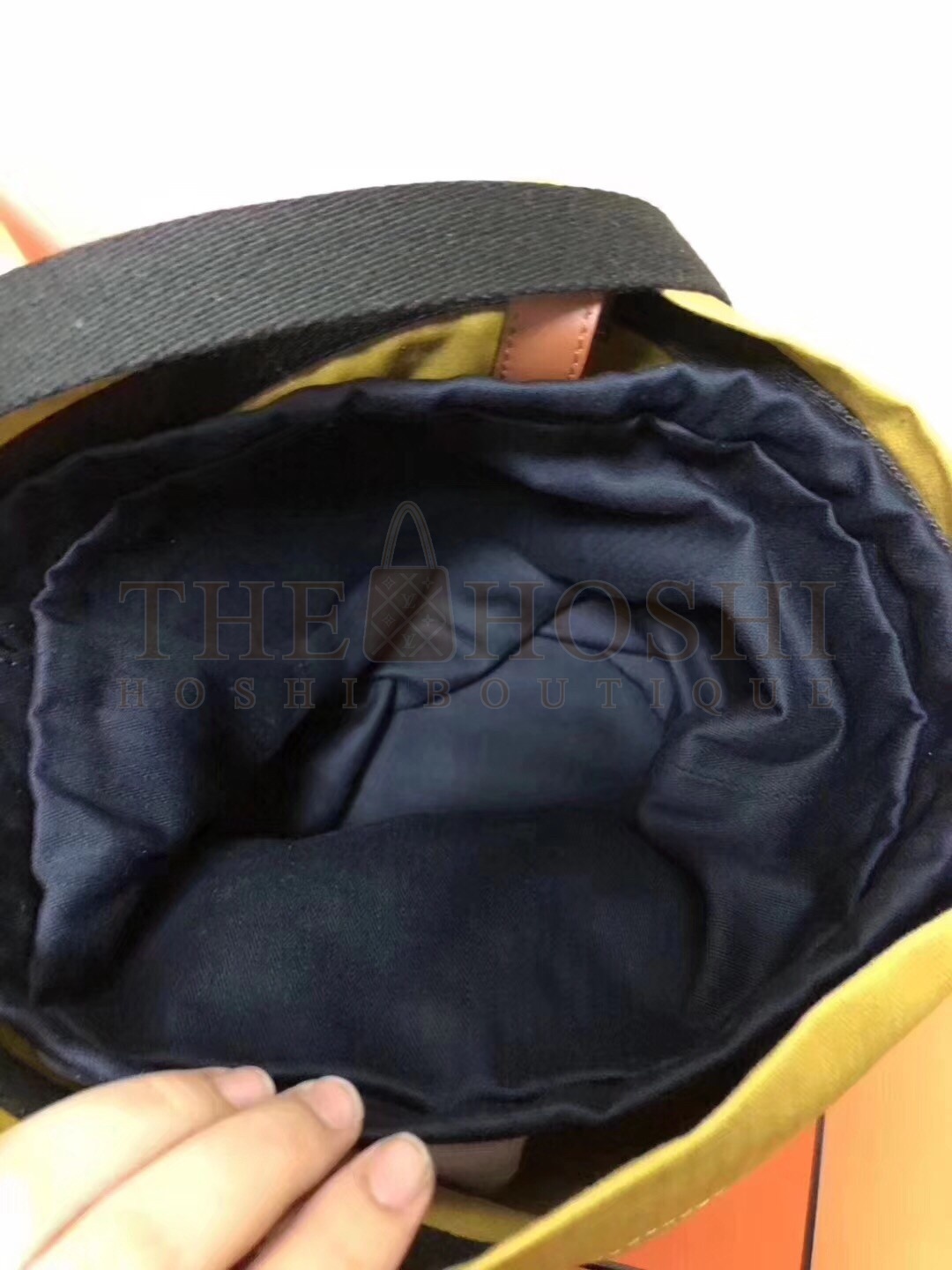 H**me5 Grooming Bucket Bag In Yellow Canvas Master Quality