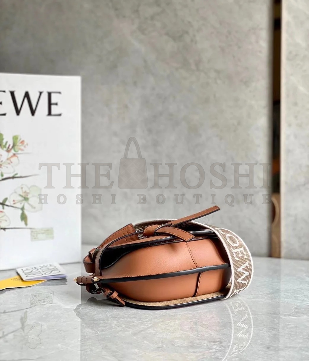 L0ew* Gate Dual Mini Bag In Tan Calfskin Master Quality