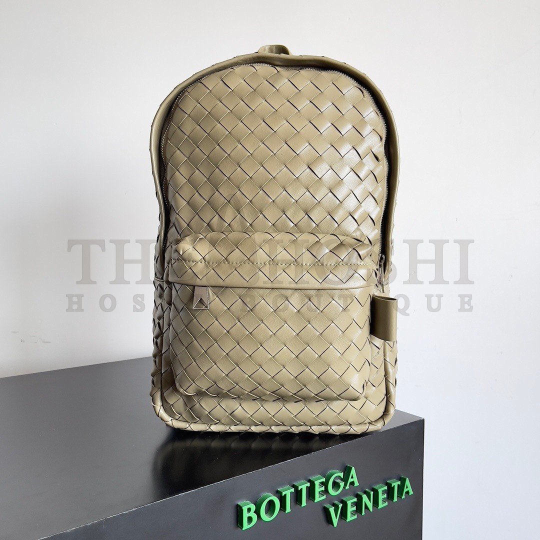 B0tt*ga Ven*ta Small Backpack In Taupe Intrecciato Calfskin Master Quality