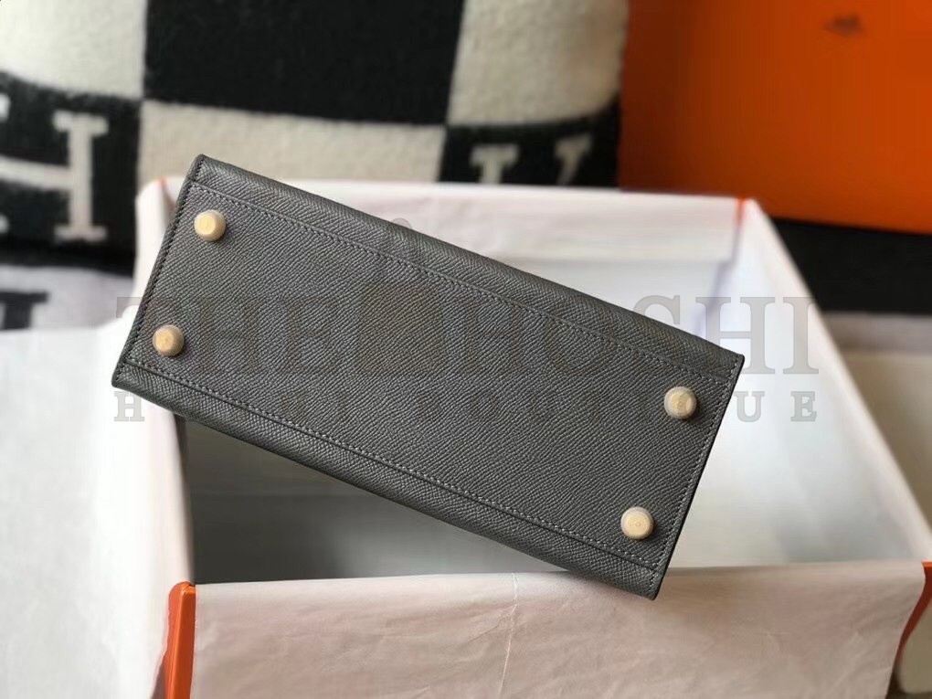 H**me5 Ardoise Epsom Kelly 25cm Sellier Bag GHW Master Quality