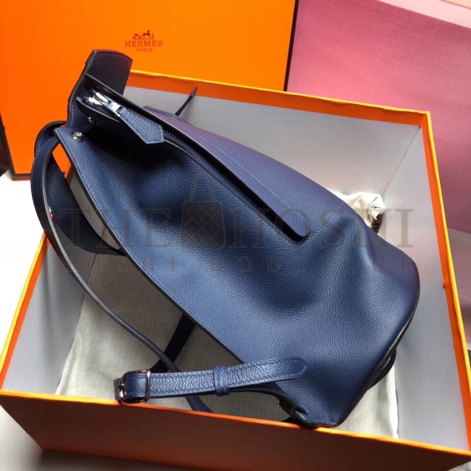 H**me5 GR24 Backpack In Navy Everycolor Calfskin Master Quality