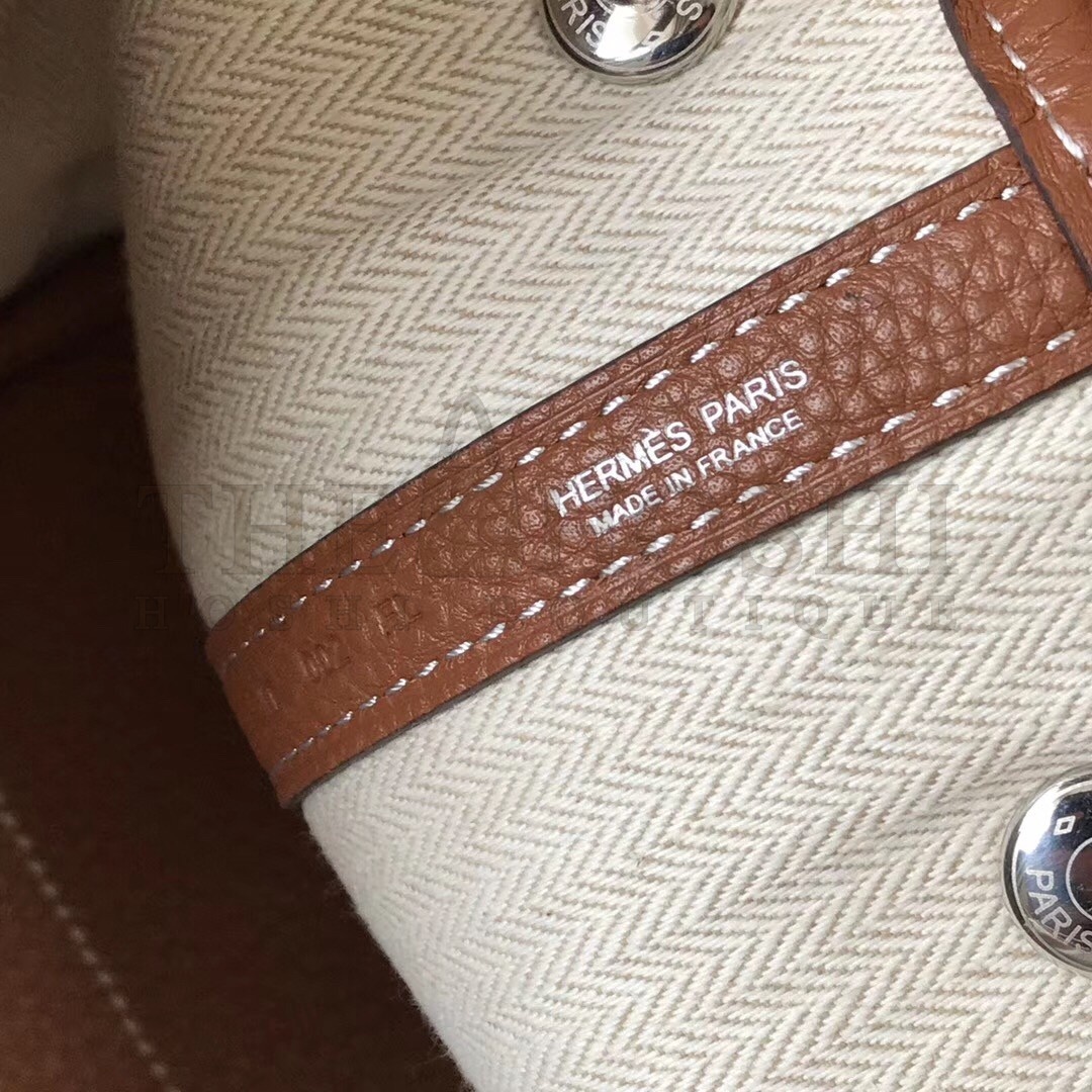 H**me5 Garden Party 36 Bag In Gold Clemence Leather Master Quality