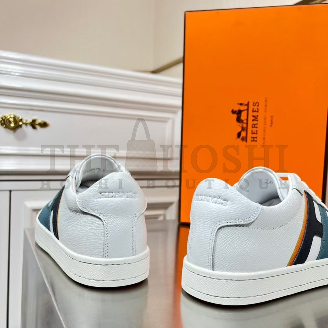 H**me5 Boomerang Sneakers In Multicolore Blue Leather Master Quality