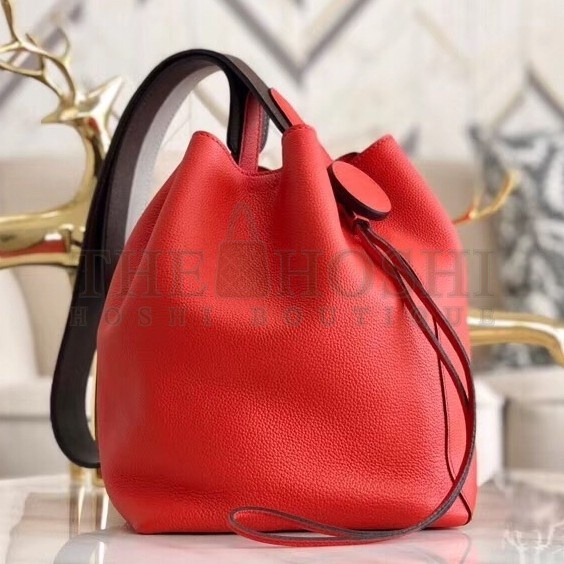 H**me5 Licol 17cm Bag In Red Evercolor Calfskin Master Quality