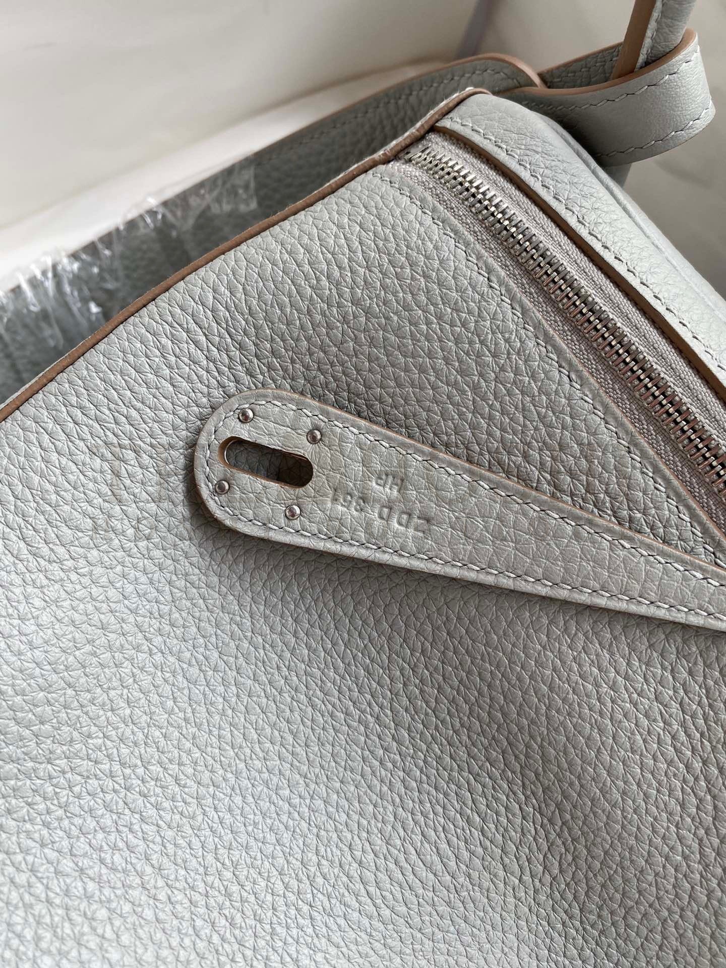 H**me5 Lindy 26 Handmade Bag In Blue Glacier Clemence Leather Master Quality