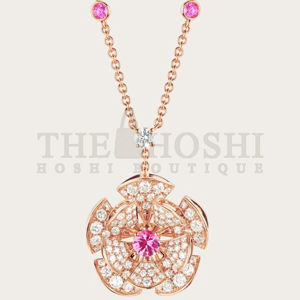 Bulgari Women Divas Dream Necklace in 18 Kt Rose Gold Master Quality
