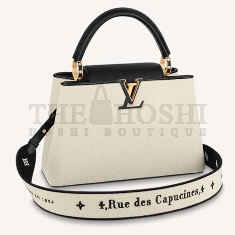 L0vis Vvtt0n LV Women Capucines MM Handbag Black Taurillon Leather Canvas Master Quality