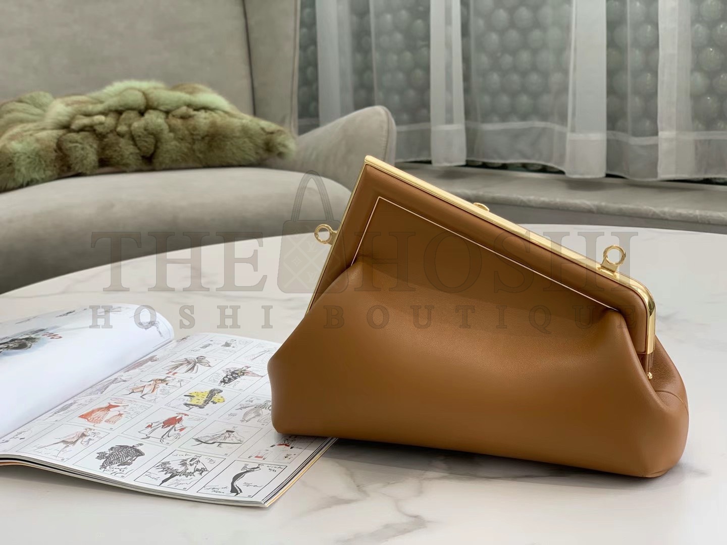 F**di First Small Bag In Brown Nappa Leather Master Quality