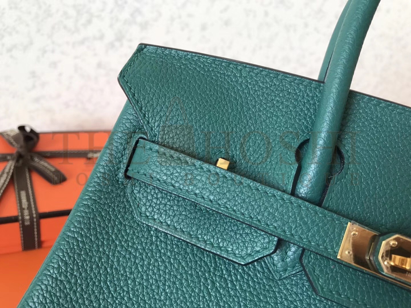 H**me5 Malachite Birkin 25cm Clemence Handmade Bag Master Quality