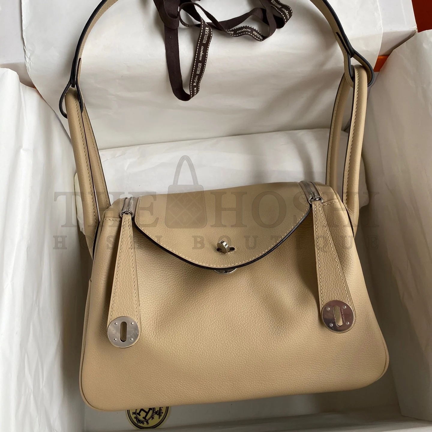 H**me5 Lindy 26 Handmade Bag In Trench Clemence Leather Master Quality