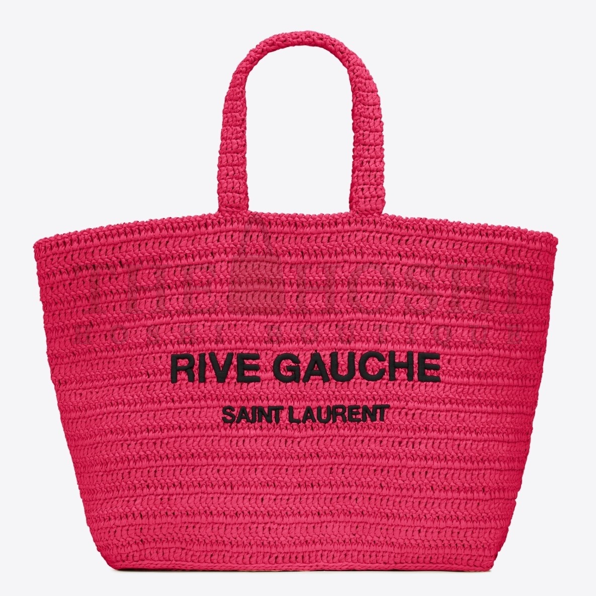 Sa1nt Lau*nt Rive Gauche Tote Bag in Neon Pink Raffia Crochet Master Quality