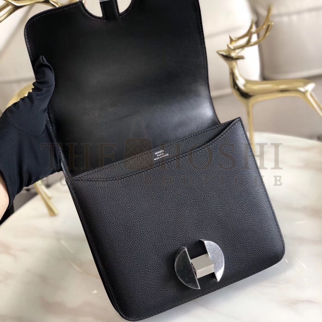 H**me5 2002 20cm Bag In Black Evercolor Calfskin Master Quality