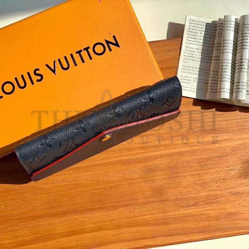 L0vis Vvtt0n LV Women Sarah Wallet Monogram Empreinte Leather-Navy Master Quality