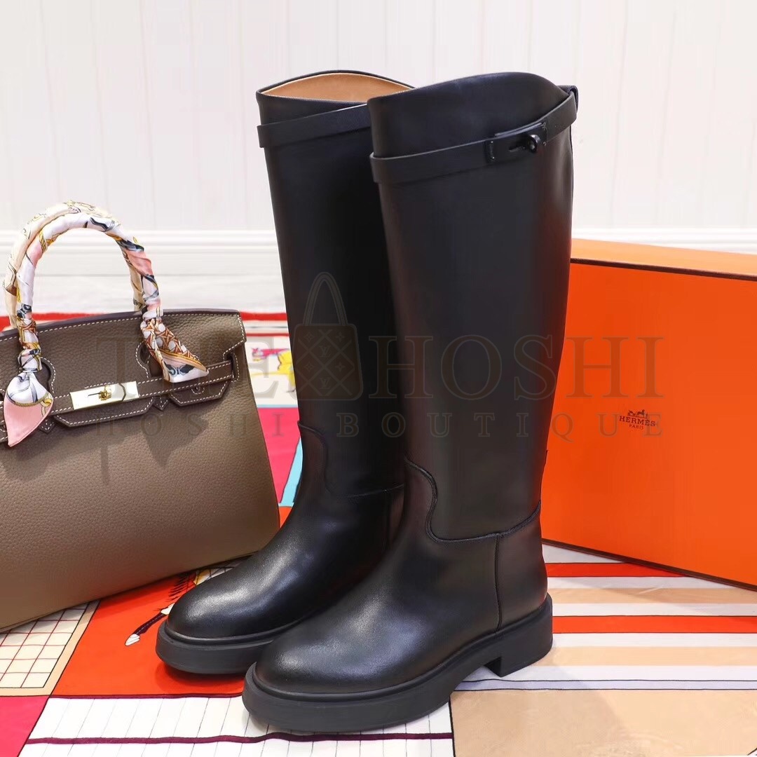 H**me5 Variation Boots In Black Calfskin Master Quality