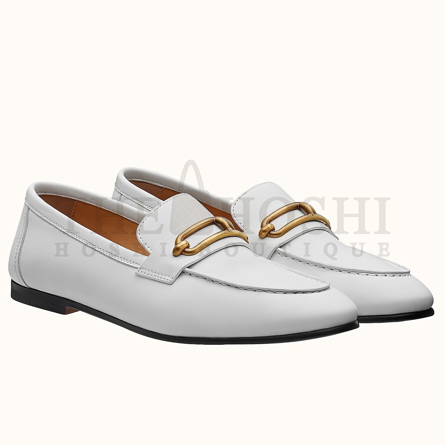 H**me5 Men's Colette Loafers In White Calfskin Master Quality