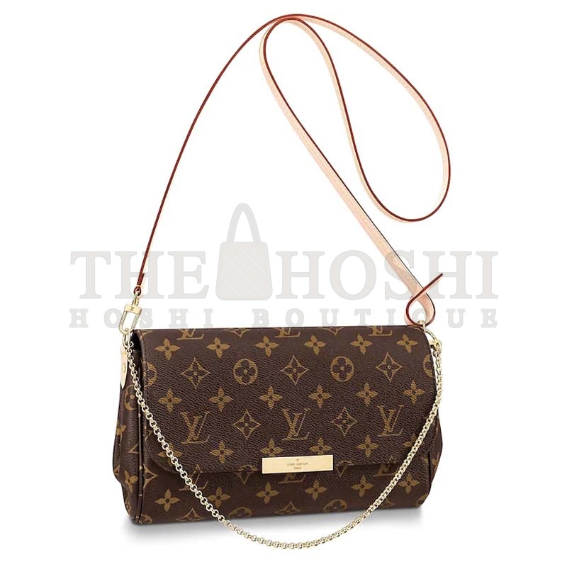 L0vis Vvtt0n LV Women Favorite MM Clutch in Monogram Coated Canvas-Brown Master Quality