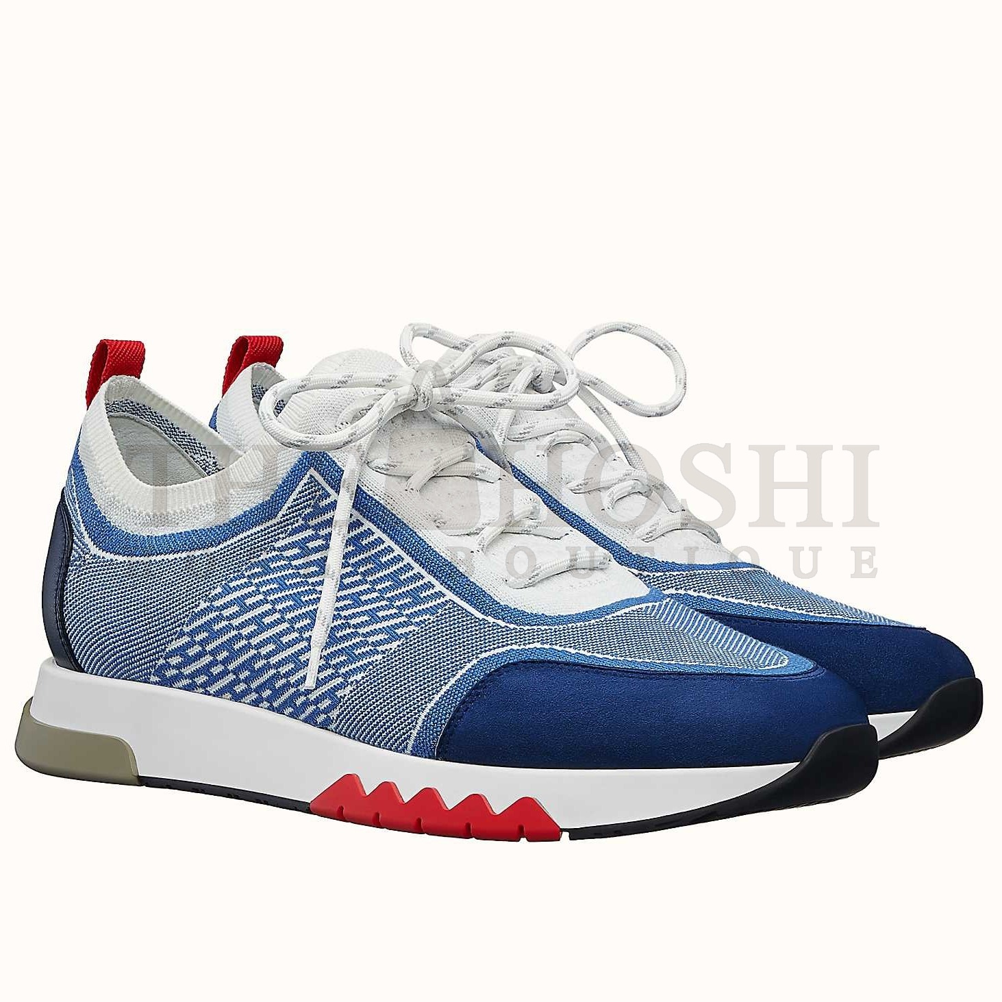 H**me5 Men's Addict Sneakers In Bicolor Blue Knit Master Quality