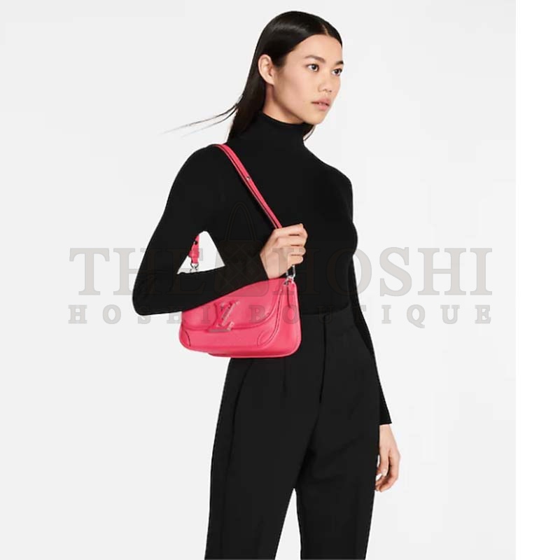 L0vis Vvtt0n LV Women Buci Crossbody Pink Epi Grained Smooth Cowhide Leather Master Quality