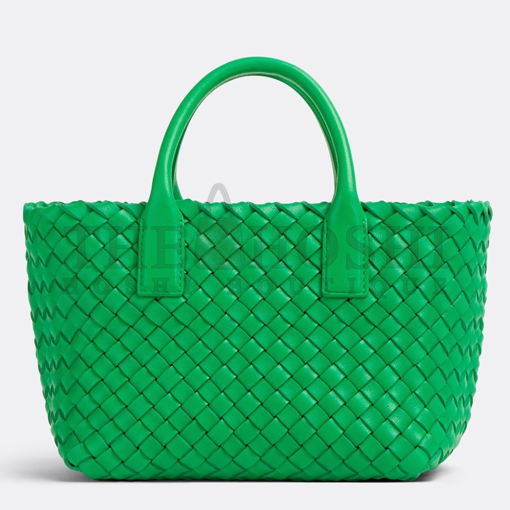 B0tt*ga Ven*ta Cabat Mini Bag In Green Intrecciato Lambskin Master Quality