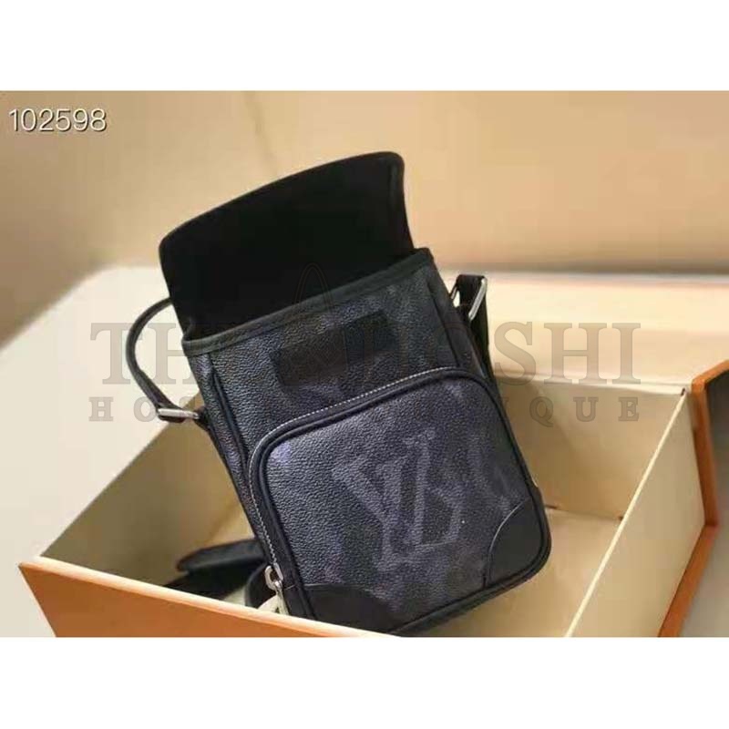 L0vis Vvtt0n LV Men Nano Amazon Messenger Monogram Pastel Noir Coated Canvas Master Quality