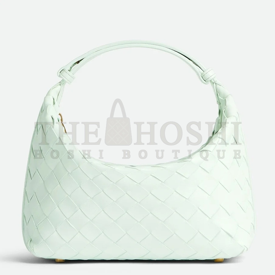 B0tt*ga Ven*ta Mini Wallace Bag in Glacier Intrecciato Calfskin Master Quality