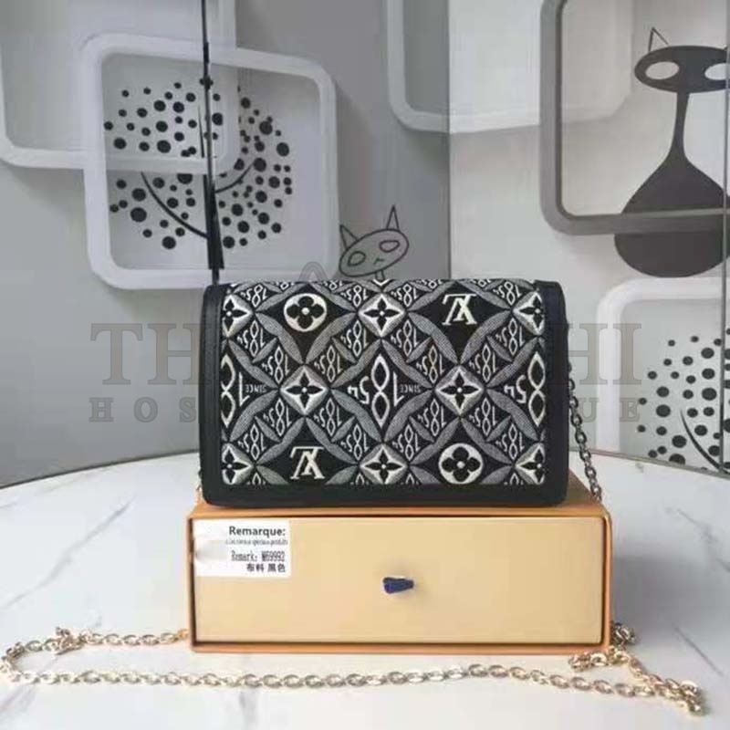 L0vis Vvtt0n LV Women Since 1854 Dauphine Chain Wallet Monogram Flowers Cowhide-Leather Master Quality