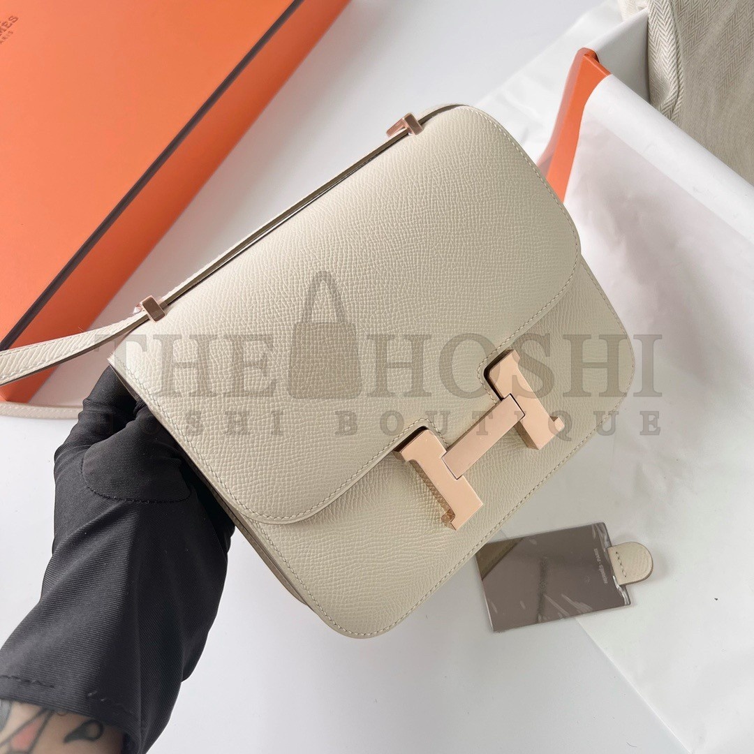 H**me5 Constance 1-18 Mirror Bag In Craie Epsom Calfskin Master Quality