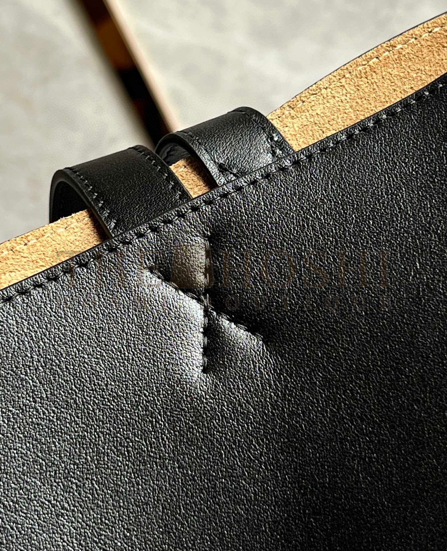 L0ew* Large Puzzle Fold Tote Bag in Black Calfskin Master Quality