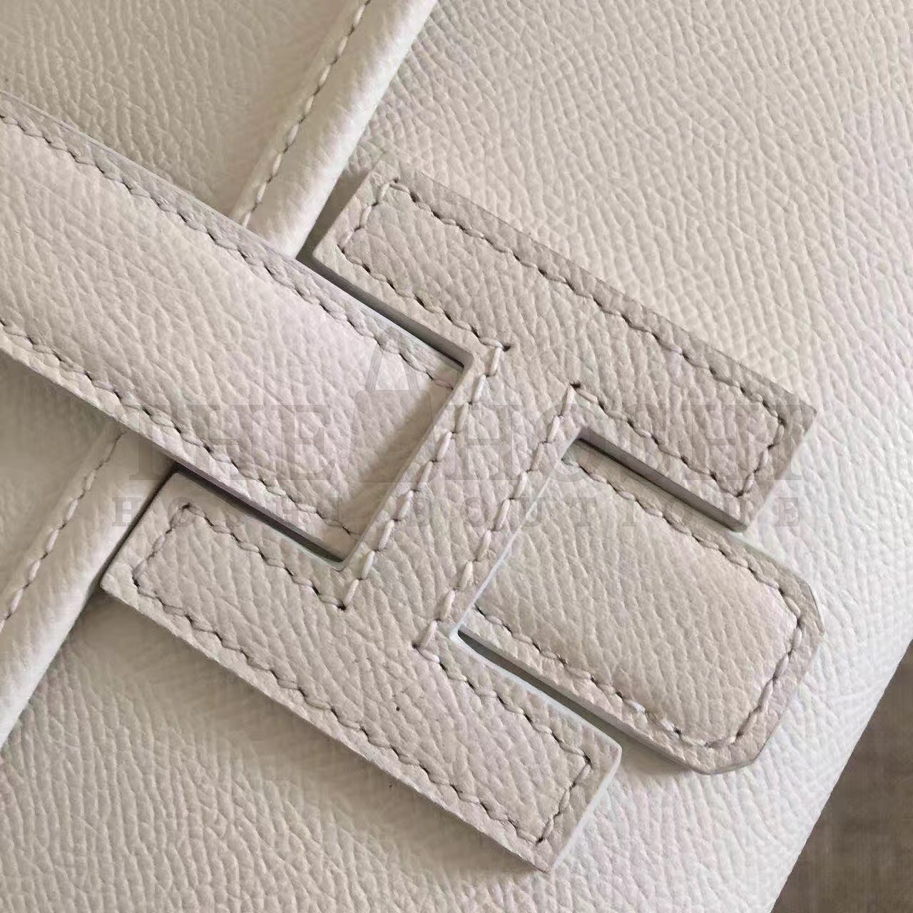 H**me5 White Epsom Jige Elan 29 Clutch Bag Master Quality